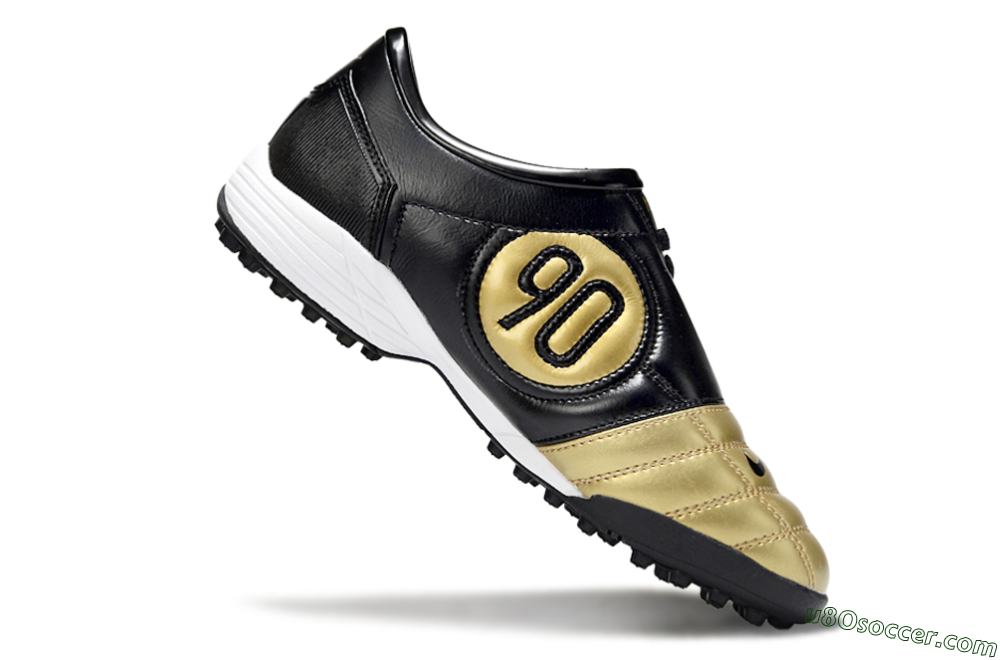 Nike Total 90 III TF Artificial Turf Soccer Shoes - Gold/Black/White 4