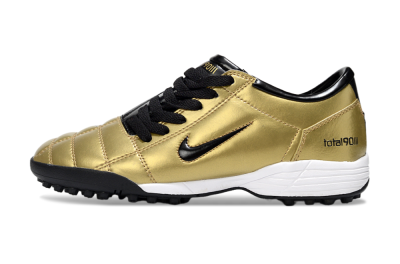 Nike Total 90 III TF Artificial Turf Soccer Shoes - Gold/Black/White