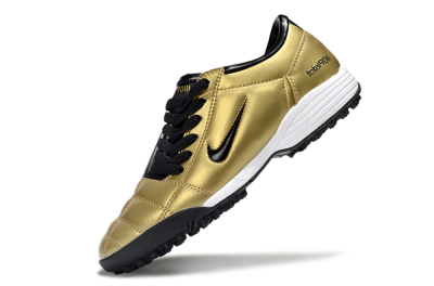 Nike Total 90 III TF Artificial Turf Soccer Shoes - Gold/Black/White