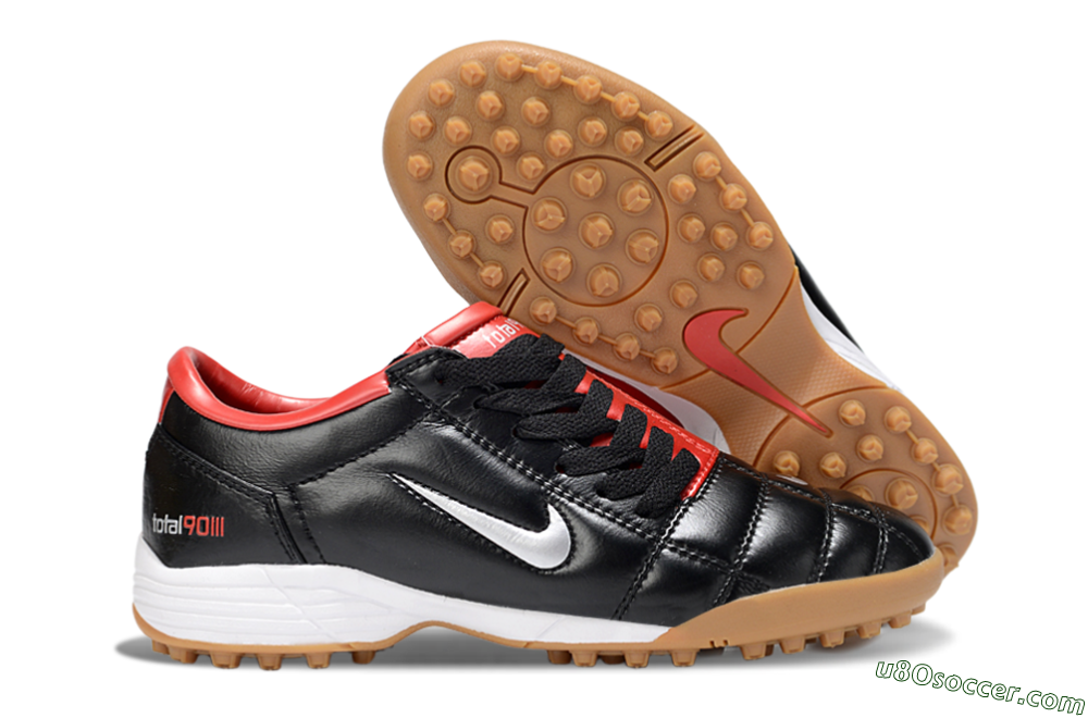 Nike Total 90 III TF Artificial Turf Soccer Shoes - Black/Silver/Red 1