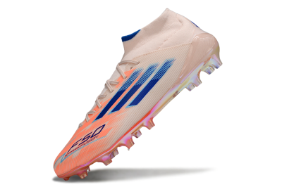 Adidas F50 Elite Mid FG Firm Ground Soccer Cleats - Pink/Blue/Jade