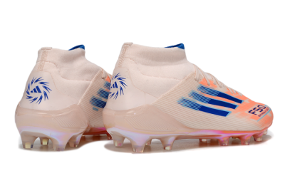 Adidas F50 Elite Mid FG Firm Ground Soccer Cleats - Pink/Blue/Jade
