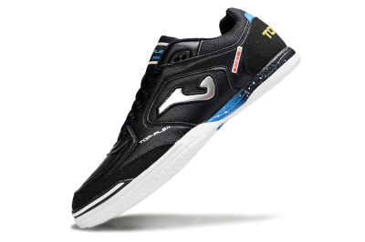 Joma Top Flex IC Indoor & Futsal Soccer Shoes - Black/Silver/Blue