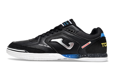 Joma Top Flex IC Indoor & Futsal Soccer Shoes - Black/Silver/Blue