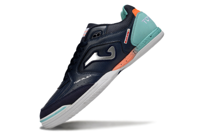 Joma Top Flex IC Indoor & Futsal Soccer Shoes - Black/Silver/Jade