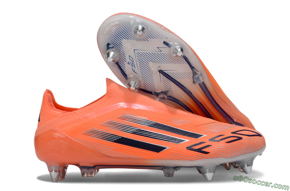 Adidas F50 Elite Laceless SG Soft Ground Soccer Cleats - Red/Black/Silver 1