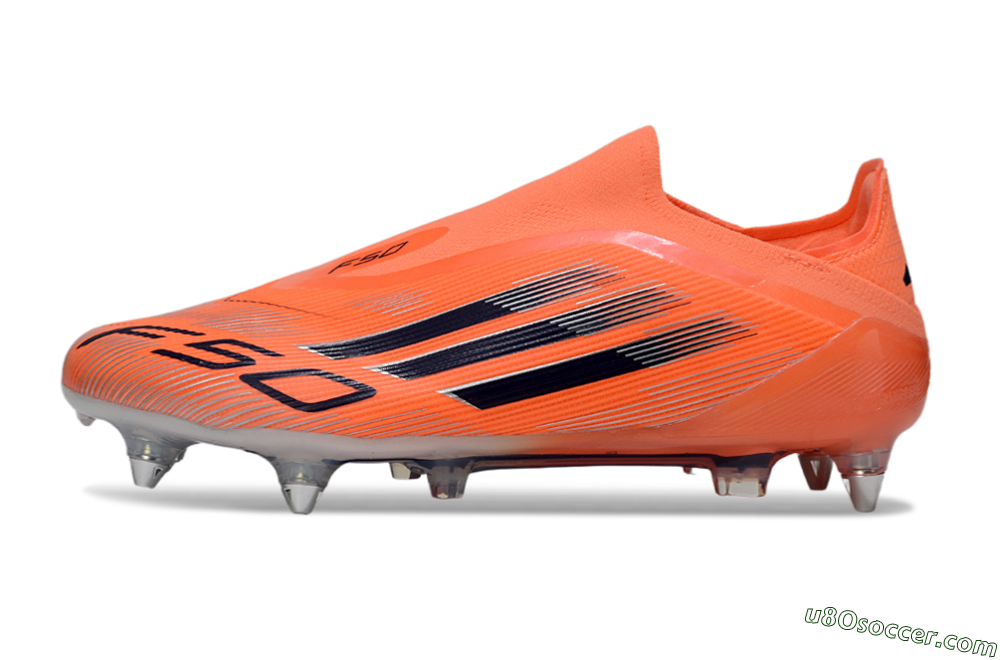 Adidas F50 Elite Laceless SG Soft Ground Soccer Cleats - Red/Black/Silver 2