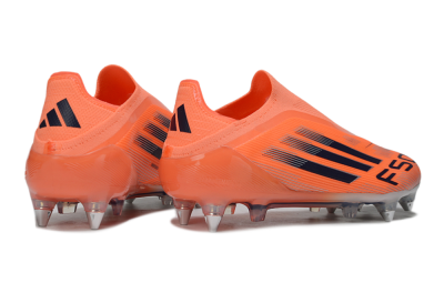 Adidas F50 Elite Laceless SG Soft Ground Soccer Cleats - Red/Black/Silver