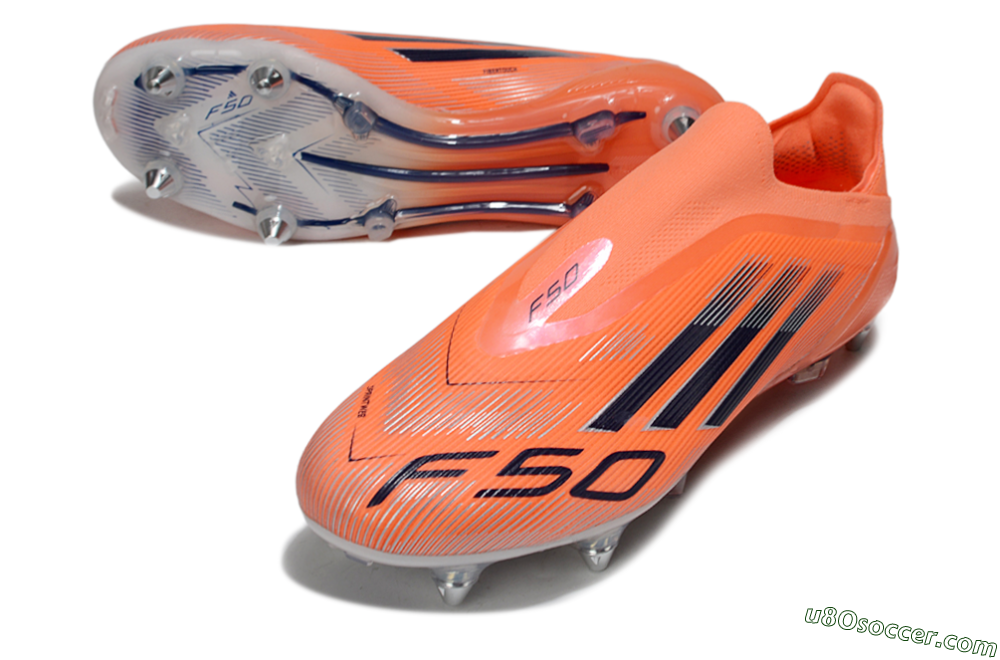 Adidas F50 Elite Laceless SG Soft Ground Soccer Cleats - Red/Black/Silver 3