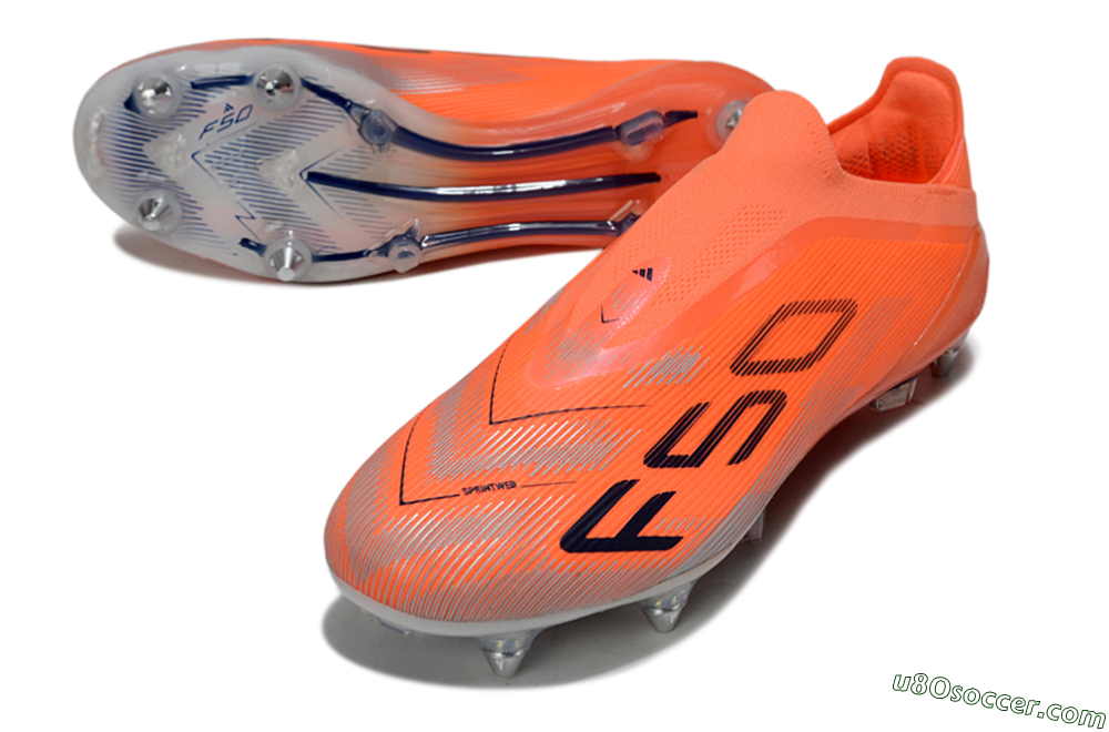 Adidas F50 Elite Laceless SG Soft Ground Soccer Cleats - Red/Black/Silver 3