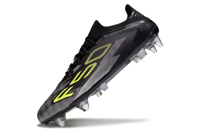 Adidas F50 Elite SG Soft Ground Soccer Cleats - Black/Yellow/Silver