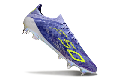 Adidas F50 Elite SG Soft Ground Soccer Cleats - Purple/Yellow/Silver