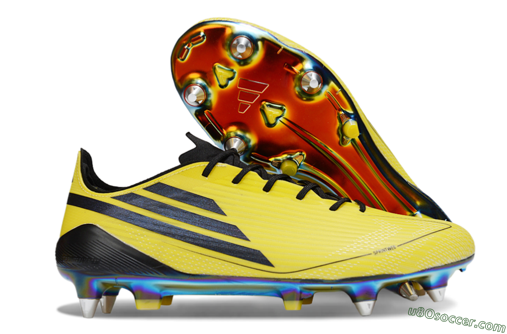 Adidas F50 Elite SG Soft Ground Soccer Cleats - Yellow/Black/Gold 1