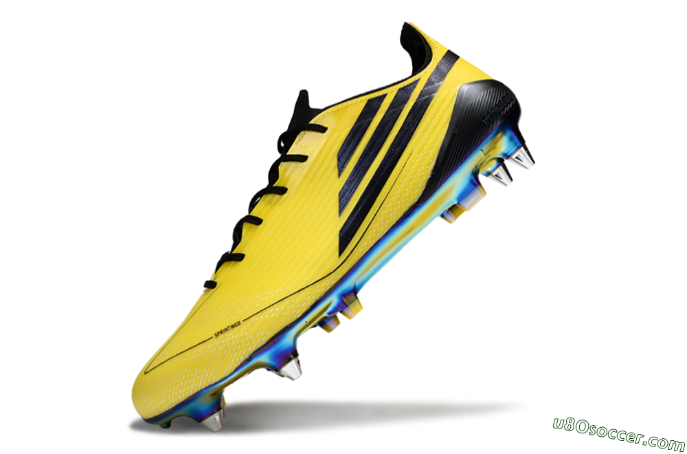 Adidas F50 Elite SG Soft Ground Soccer Cleats - Yellow/Black/Gold 5