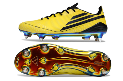 Adidas F50 Elite SG Soft Ground Soccer Cleats - Yellow/Black/Gold