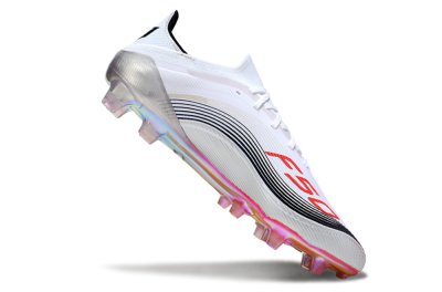 Messi x Adidas F50 Elite FG Firm Ground Soccer Cleats - White/Silver/Red