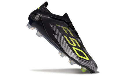 Adidas F50 Elite FG Firm Ground Soccer Cleats - Black/Yellow/Silver