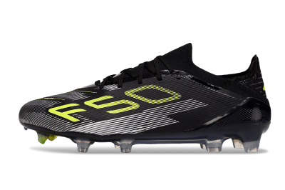 Adidas F50 Elite FG Firm Ground Soccer Cleats - Black/Yellow/Silver