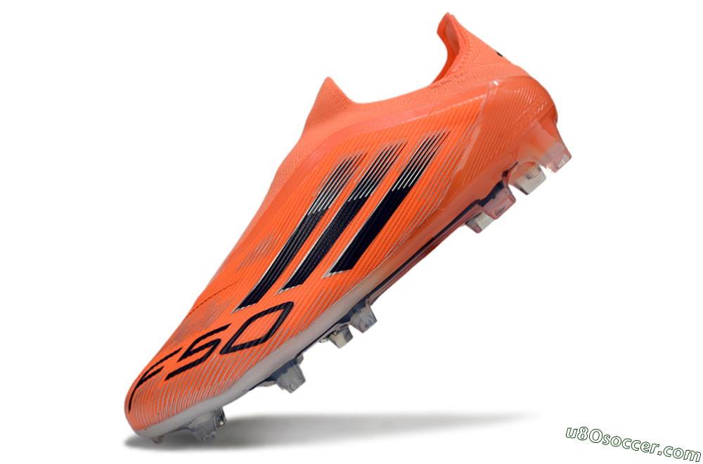 Adidas F50 Elite Laceless FG Firm Ground Soccer Cleats - Red/Black/Silver 5