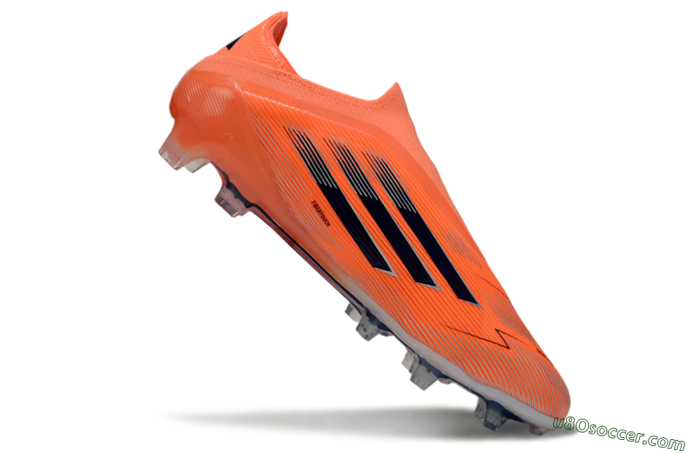 Adidas F50 Elite Laceless FG Firm Ground Soccer Cleats - Red/Black/Silver 4