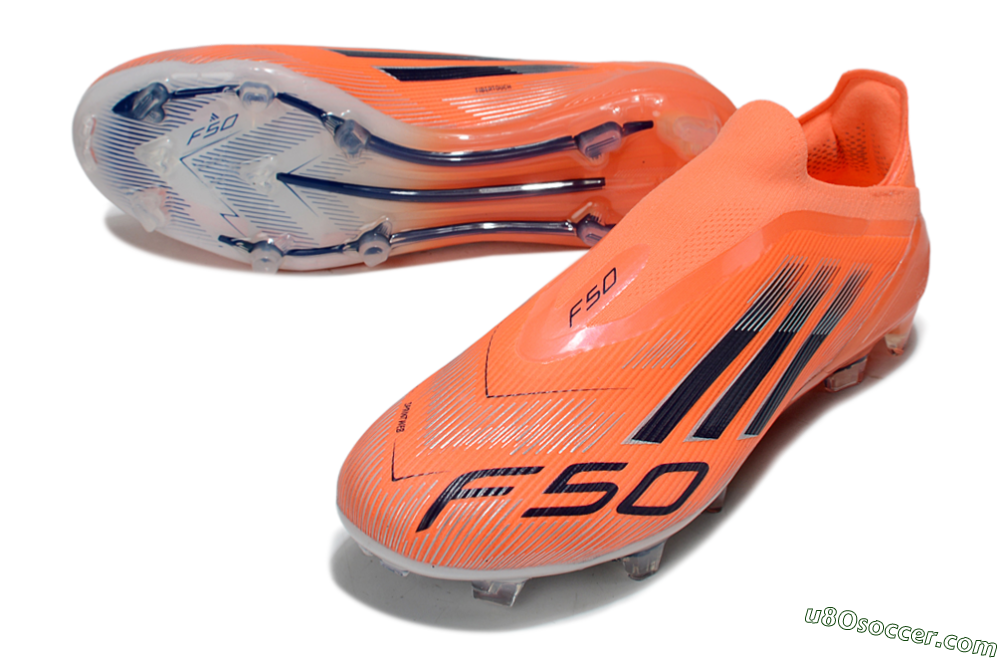 Adidas F50 Elite Laceless FG Firm Ground Soccer Cleats - Red/Black/Silver 3