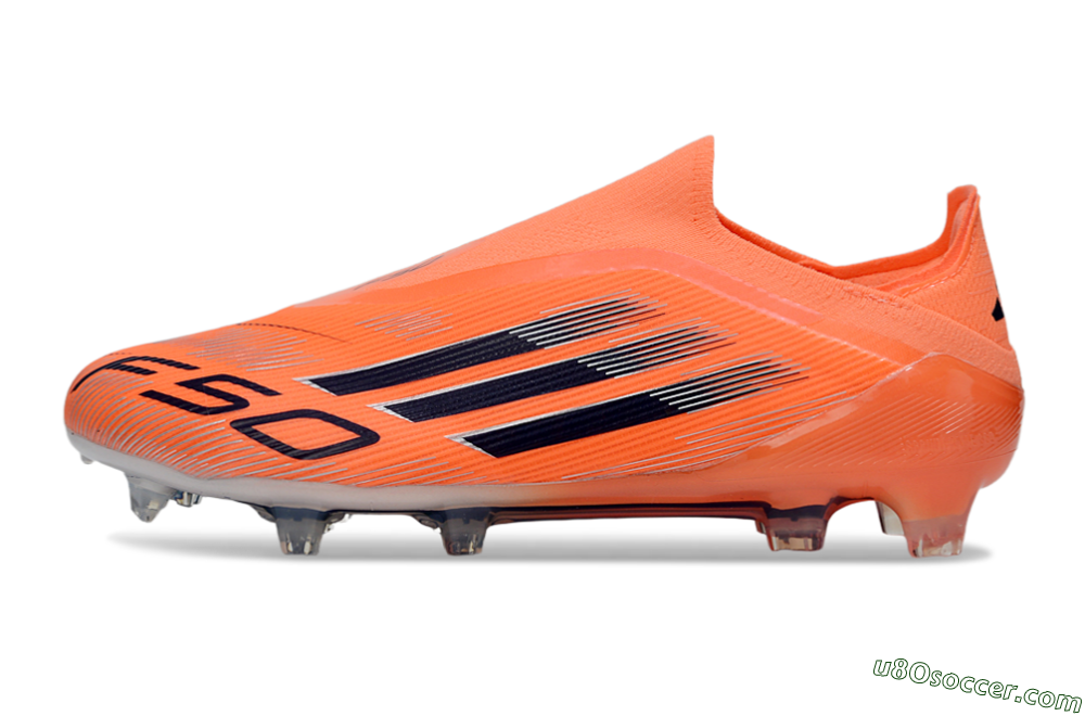 Adidas F50 Elite Laceless FG Firm Ground Soccer Cleats - Red/Black/Silver 2