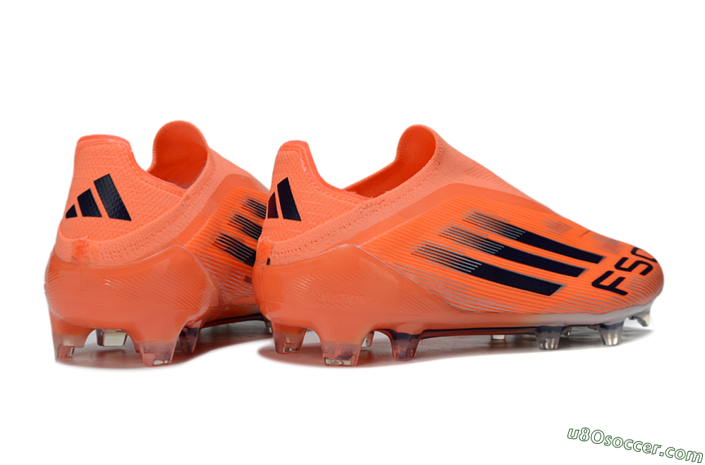 Adidas F50 Elite Laceless FG Firm Ground Soccer Cleats - Red/Black/Silver 6