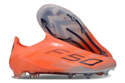Adidas F50 Elite Laceless FG Firm Ground Soccer Cleats - Red/Black/Silver