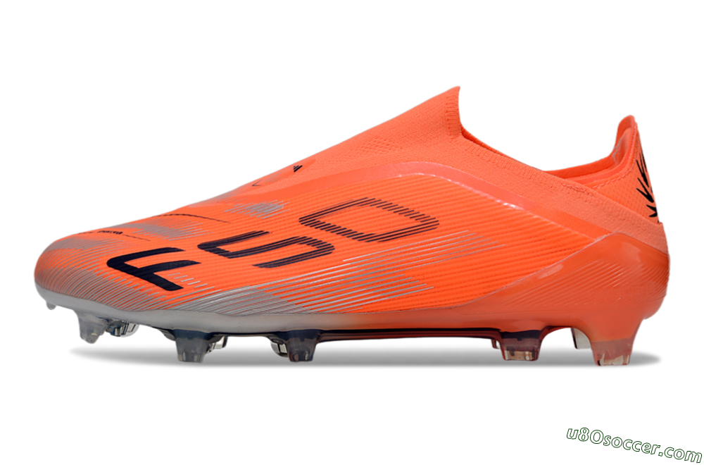 Adidas F50 Elite Laceless FG Firm Ground Soccer Cleats - Red/Black/Silver 2