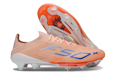 Adidas F50+ Elite Lightstrike Pro FG Firm Ground Soccer Cleats - Pink/Orange/White