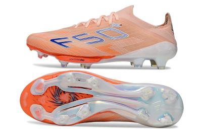 Adidas F50+ Elite Lightstrike Pro FG Firm Ground Soccer Cleats - Pink/Orange/White
