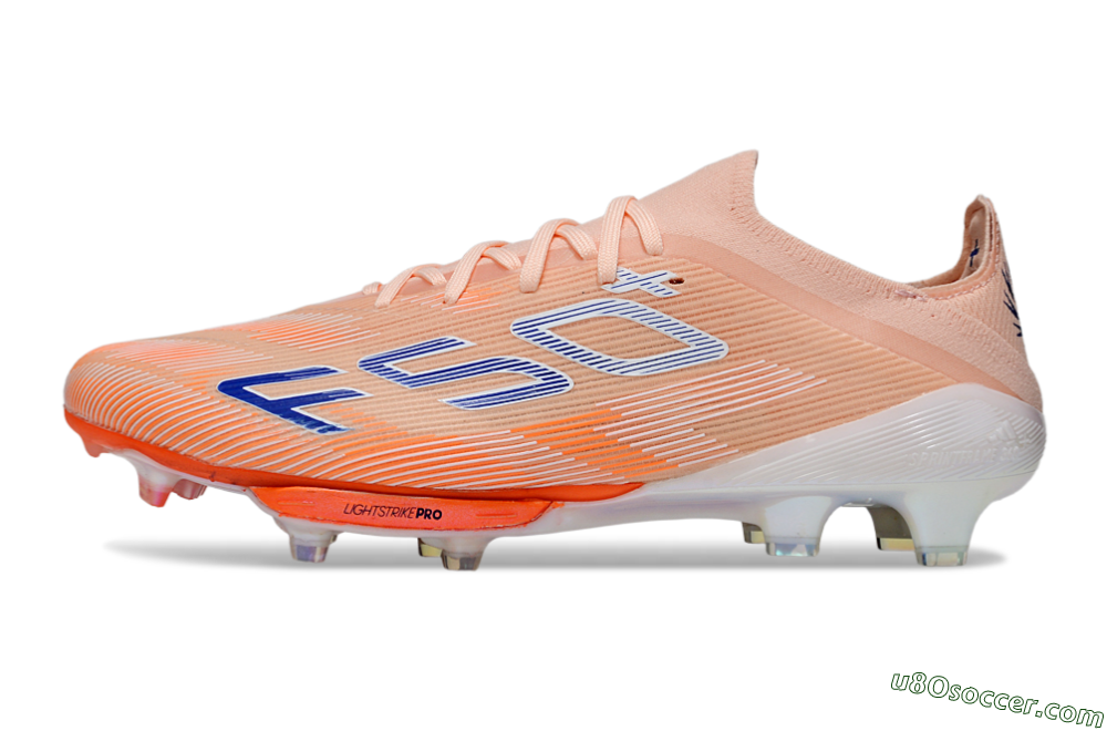 Adidas F50+ Elite Lightstrike Pro FG Firm Ground Soccer Cleats - Pink/Orange/White 2