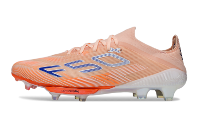 Adidas F50+ Elite Lightstrike Pro FG Firm Ground Soccer Cleats - Pink/Orange/White