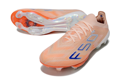Adidas F50+ Elite Lightstrike Pro FG Firm Ground Soccer Cleats - Pink/Orange/White