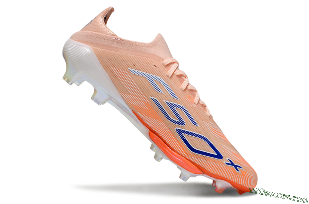 Adidas F50+ Elite Lightstrike Pro FG Firm Ground Soccer Cleats - Pink/Orange/White 4