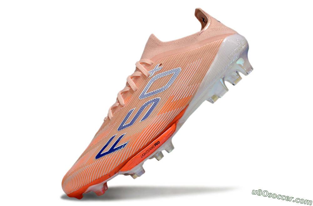 Adidas F50+ Elite Lightstrike Pro FG Firm Ground Soccer Cleats - Pink/Orange/White 5