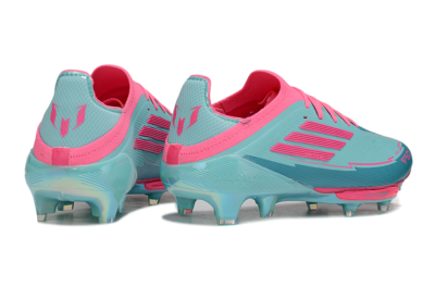 Messi x Adidas F50+ Elite Lightstrike Pro FG Firm Ground Soccer Cleats - Jade/Pink