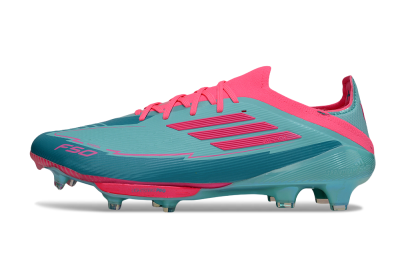 Messi x Adidas F50+ Elite Lightstrike Pro FG Firm Ground Soccer Cleats - Jade/Pink