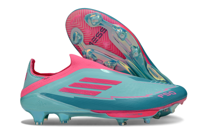 Messi x Adidas F50+ Elite Lightstrike Pro FG Firm Ground Soccer Cleats - Jade/Pink