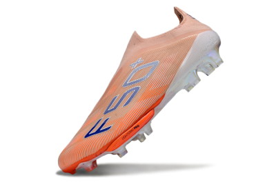 Adidas F50+ Elite Lightstrike Pro Laceless FG Firm Ground Soccer Cleats - Pink/Orange/White