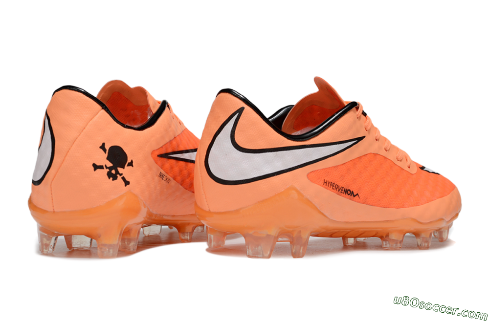 Nike Hypervenom Phantom Rgn SE FG Firm Ground Soccer Cleats - Orange/White/Black 6