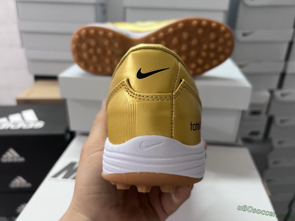 Nike Total 90 II TF Artificial Turf Soccer Shoes - Gold/Yellow/White