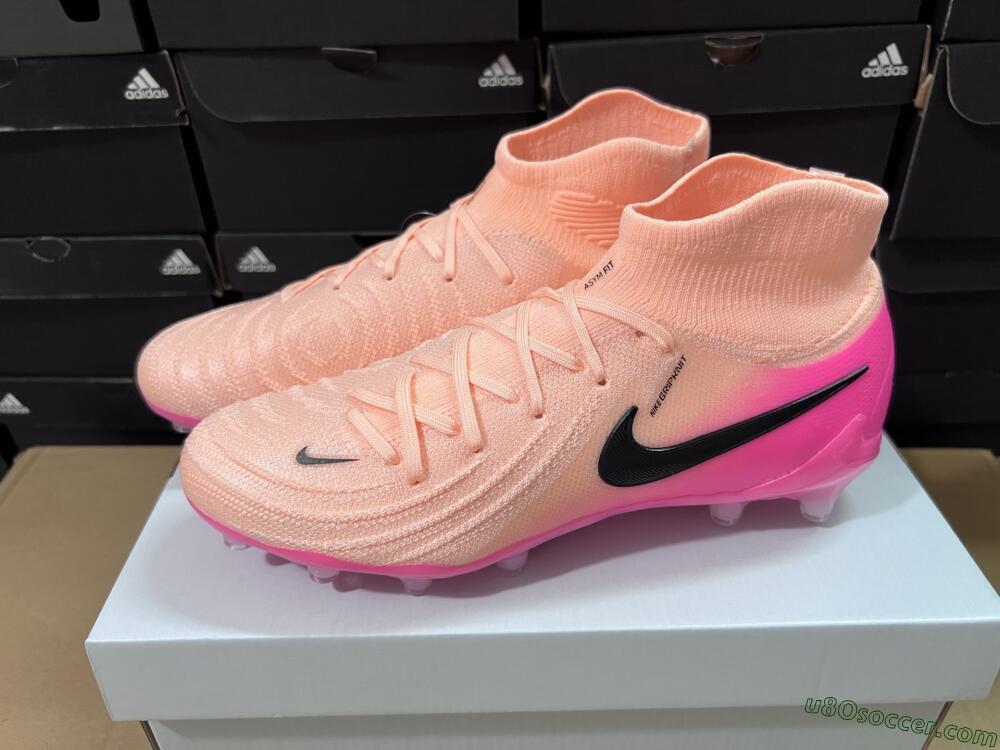 Nike Phantom Luna Elite AG Artificial Grass Soccer Cleats - Pink/Black