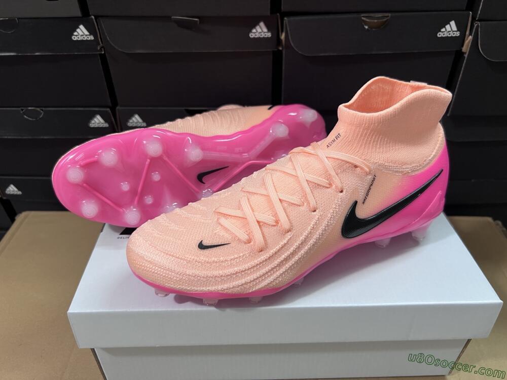 Nike Phantom Luna Elite AG Artificial Grass Soccer Cleats - Pink/Black