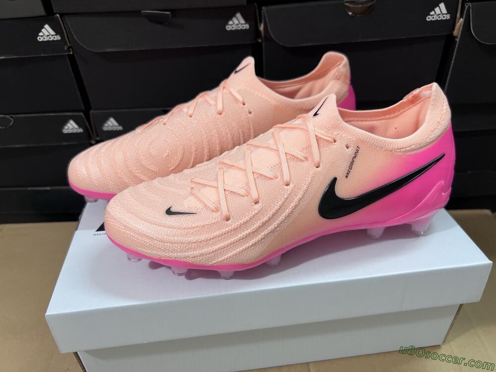 Nike Phantom GX 2 Elite AG Artificial Grass Soccer Cleats - Pink/Black
