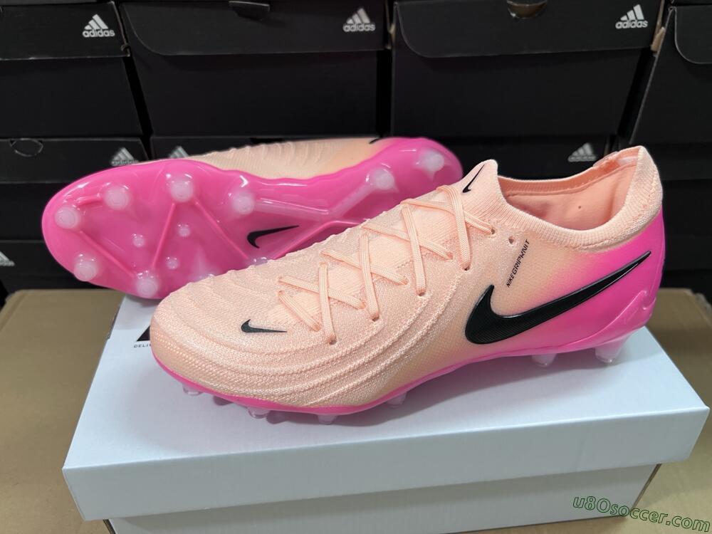 Nike Phantom GX 2 Elite AG Artificial Grass Soccer Cleats - Pink/Black