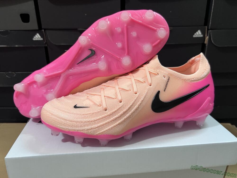 Nike Phantom GX 2 Elite AG Artificial Grass Soccer Cleats - Pink/Black