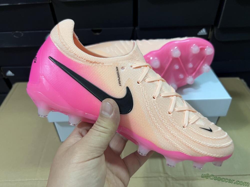 Nike Phantom GX 2 Elite AG Artificial Grass Soccer Cleats - Pink/Black