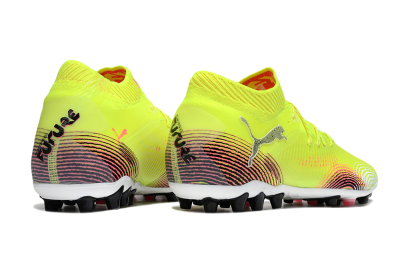 Puma Future 8 Ultimate MG Multi Ground Soccer Cleats - Yellow/Pink/Black