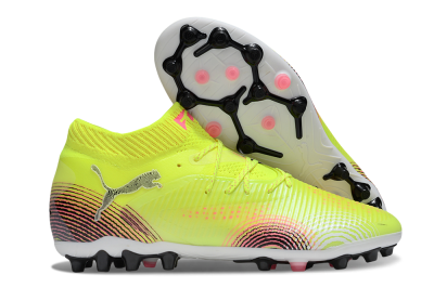 Puma Future 8 Ultimate MG Multi Ground Soccer Cleats - Yellow/Pink/Black